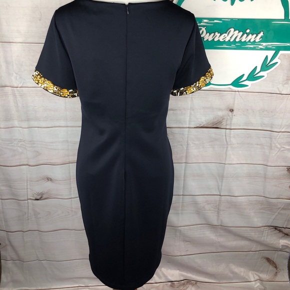 Carmen Marc Valvo Cocktail Dress Scoop Medium - Picture 3 of 5